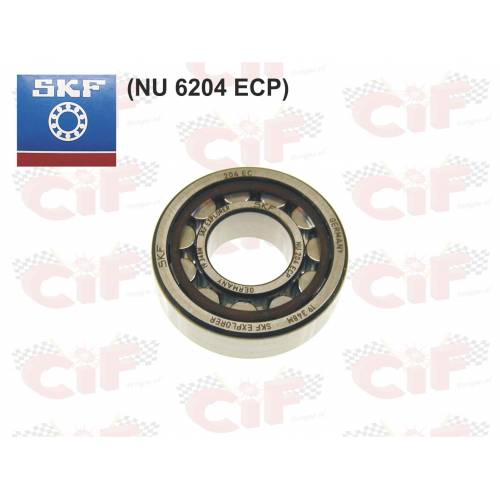 CUSCINETTO 20x47x14 A RULLI - SKF NU 6204-ECP