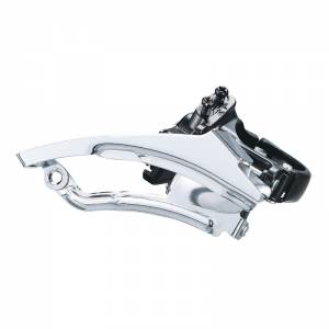 DERAGLIATORE MTB 3x7/8 VELOCITA' TOP/DOWN PULL d.28,6[]31,8 ATTACCO A FASCETTA - MICROSHIFT