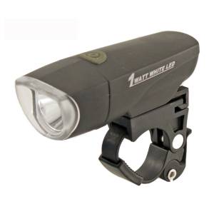 FANALE ANTERIORE CICLO SHUTTLE 1 LED BIANCO 1 WATT 3 FUNZIONI