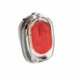 FANALE POSTERIORE CICLO 1 LED TRASPARENTE CON CATARIFRANGENTE ROSSO