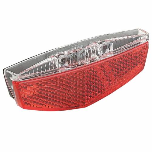 FANALE POSTERIORE CICLO 2 LED ROSSI AL PORTAPACCHI ADATTABILE AD IMPIANTI 6-48v. PER E-BIKE - Bright