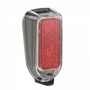 FANALE POSTERIORE CICLO 2 LED TRASPARENTE CON CATARIFRANGENTE ROSSO