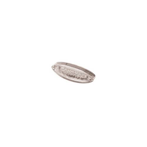 FANALE POSTERIORE MOTO LED VETRO BIANCO 96mm.