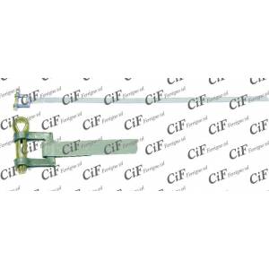 FASCETTA METALLICA A COPPIGLIA 200x5mm.