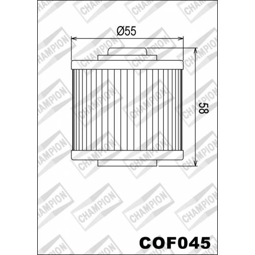 FILTRO OLIO CHAMPION COF045