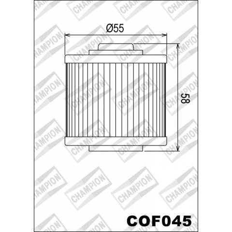 FILTRO OLIO CHAMPION COF045