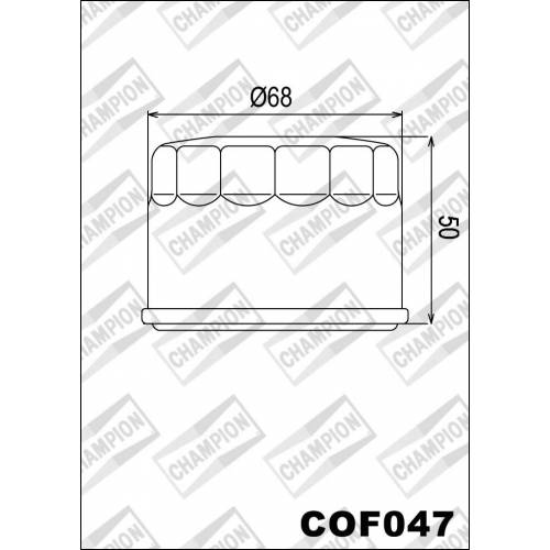 FILTRO OLIO CHAMPION COF047