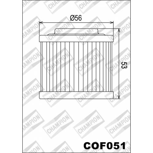 FILTRO OLIO CHAMPION COF051