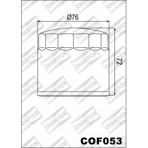 FILTRO OLIO CHAMPION COF053