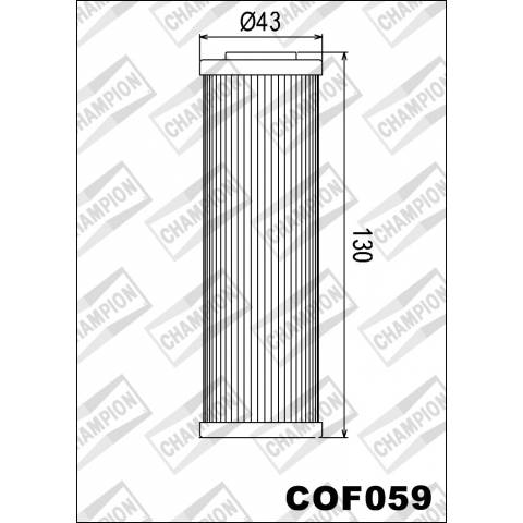 FILTRO OLIO CHAMPION COF059