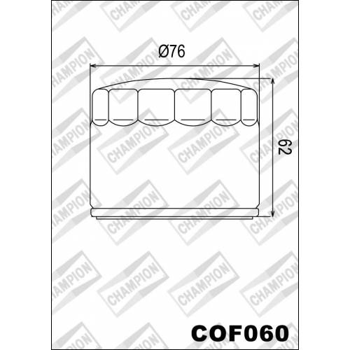 FILTRO OLIO CHAMPION COF060