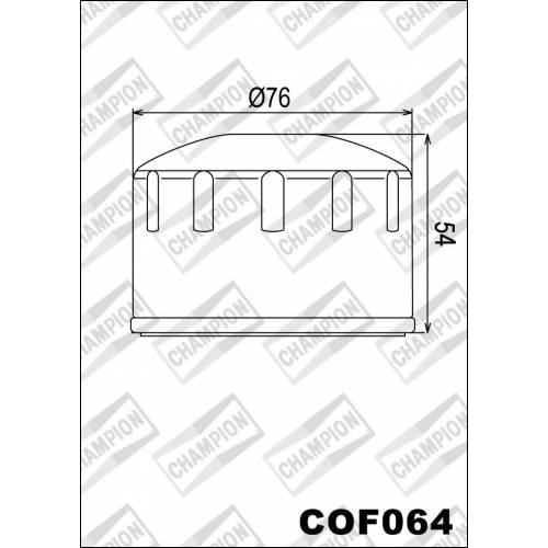 FILTRO OLIO CHAMPION COF064