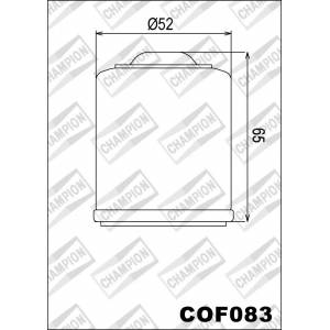 FILTRO OLIO CHAMPION COF083