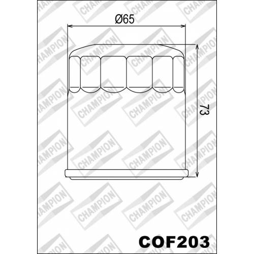 FILTRO OLIO CHAMPION COF203