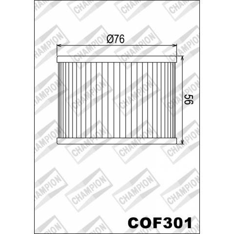 FILTRO OLIO CHAMPION COF301