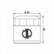 FILTRO OLIO MEIWA BE12001