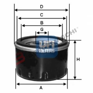 FILTRO OLIO UFI 2314900