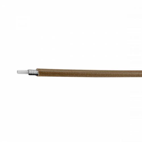 GUAINA 1,6x3,2x4,0mm. FILO PIATTO CON INSERTO IN TEFLON *MARRONE*