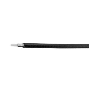 GUAINA 1,6x3,2x4,0mm. FILO PIATTO CON INSERTO IN TEFLON *NERO*