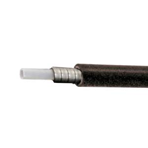 GUAINA 1,9x3,5x4,7mm. FILO PIATTO CON INSERTO IN TEFLON *NERO*