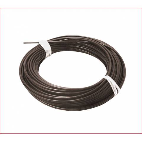 GUAINA 1,9x3,5x4,7mm. FILO PIATTO CON INSERTO IN TEFLON *NERO*
