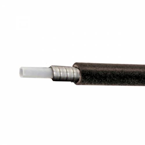 GUAINA 2,2x4,0x5,0mm. FILO PIATTO CON INSERTO IN TEFLON *NERO*