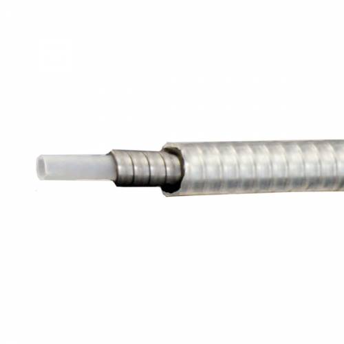 GUAINA 2,2x4,0x5,0mm. FILO PIATTO CON INSERTO IN TEFLON *TRASPARENTE*