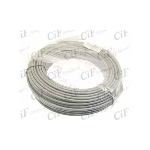 GUAINA 3,4x6,0x7,0mm. FILO TONDO *GRIGIO*