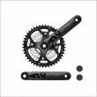 GUARNITURA Z.44x32x22 l.170 ALLUMINIO/ACCIAIO 9 VELOCITA' *NERA*