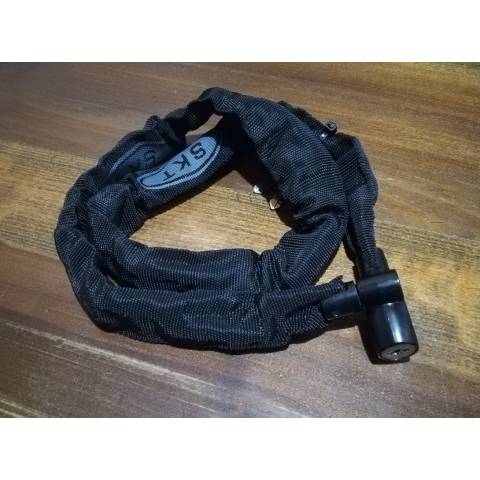LUCCHETTO A CATENA 5x900mm. RIVESTITO IN STOFFA *NERO*