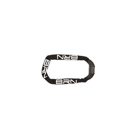 LUCCHETTO A CATENA 6.00x1000mm. A COMBINAZIONE 5 GHIERE RIVESTITO IN TESSUTO *NERO*