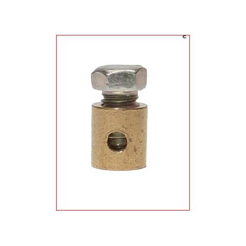 MORSETTO DIAMETRO ESTERNO 6mm. DIAMETRO INTERNO 2,2mm. PER CAVO 1,9mm.