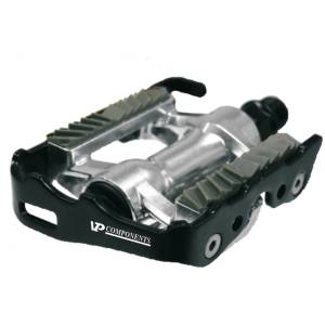 PEDALI CICLO MTB DUAL FUNCTION TACCHETTA SPD SYSTEM *NERO*