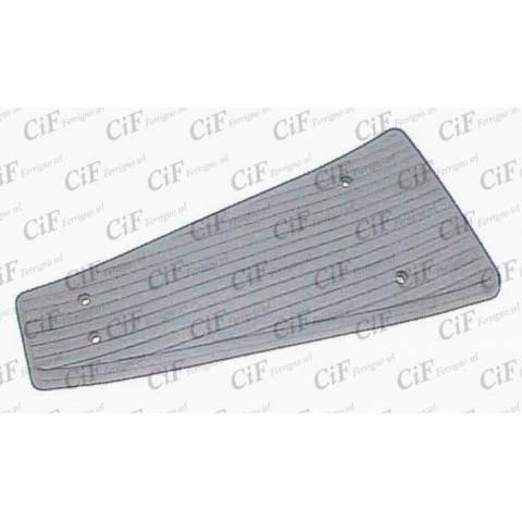 PEDANA APPOGGIAPIEDI CENTRALE PIAGGIO 125/150/200 VESPA PX ARCOBALENO *GRIGIO*