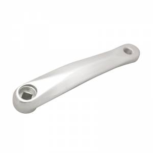 PEDIVELLA SINISTRA CICLO MTB ALLUMINIO LEGGERMENTE SAGOMATA CON RILIEVO CENTRALE *POLISH*