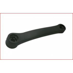 PEDIVELLA SINISTRA CICLO MTB IN ACCIAIO RIVESTITA IN NYLON PIEGATA  *NERA*