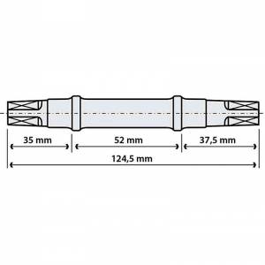 PERNO MOVIMENTO 35x52x37,5 ATTACCO QUADRO