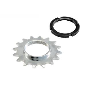 PIGNONE FIXED z.18 COMPLETO DI GHIERA DI FISSAGGIO