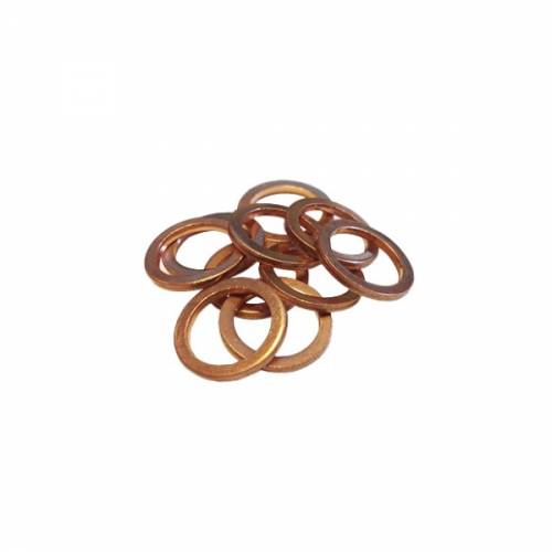RONDELLA GUARNIZIONE IN RAME 10,3x13,8x1,3mm  PER RACCORDI TUBO FRENO AERONAUTICO
