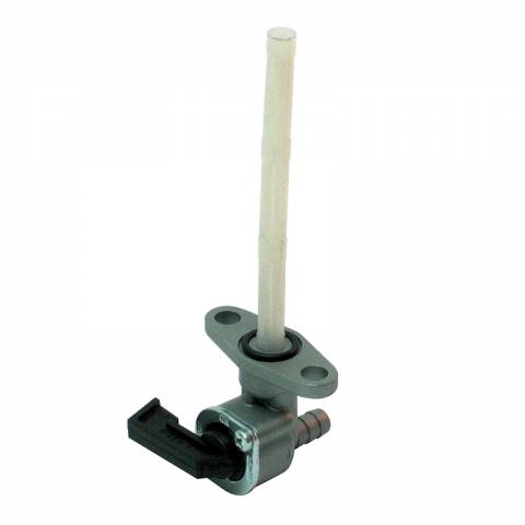 RUBINETTO BENZINA UNIVERSALE ATTACCO A FLANGIA USCITA POSTERIORE INTERASSE FORI 34mm.