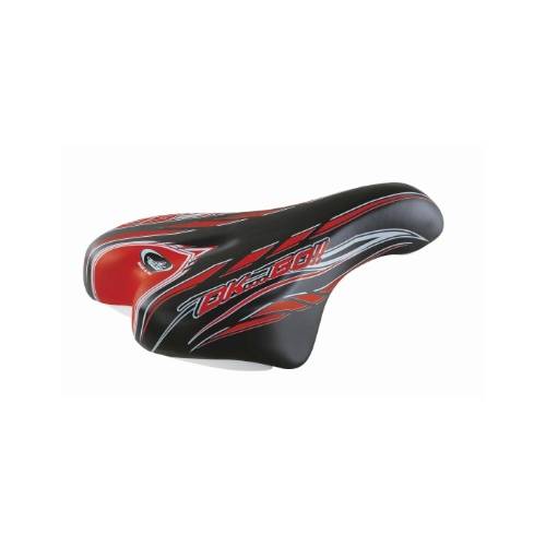 SELLA CICLO 230x150mm. MTB JUNIOR 16/20 *NERO BLU* - MONTEGRAPPA Ok Go