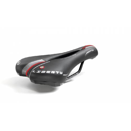 SELLA CICLO 278x134mm. MTB CON FORO *NERO* - MONTEGRAPPA Liberty