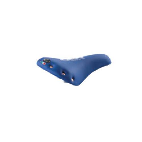 SELLA CICLO SINGLE SPEED CON RIVETTI *BLU*