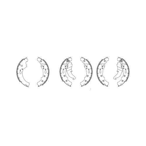 SERIE GANASCE FRENO PIAGGIO 220 APE CAR/ TM 703 BENZINA E DIESEL - PIAGGIO
