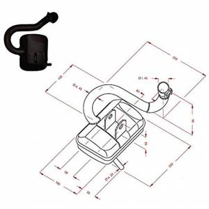 SILENZIATORE PIAGGIO 200 VESPA PE/PX SITO