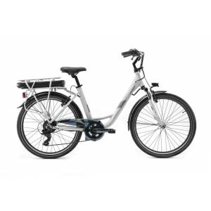 CICLO ELETTRICO DONNA 26 TELAIO 45 ALLUMINIO 6 VELOCITA' *BIANCO* CON FORCELLA AMMORTIZZATA - WORLD DIMENSION Sunset Plus