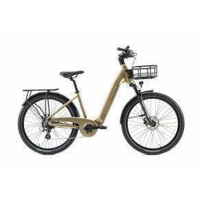 CICLO ELETTRICO DONNA 27,5 TELAIO 46 ALLUMINIO 7 VELOCITA' *CHAMPAGNE* - WORLD DIMENSION Crystal Pro