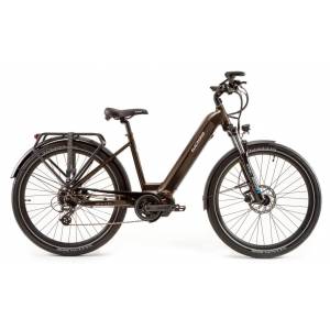 CICLO ELETTRICO DONNA 27,5 TELAIO 46 ALLUMINIO 8 VELOCITA' *MARRONE METALLIZZATO* - WORLD DIMENSION Zoe