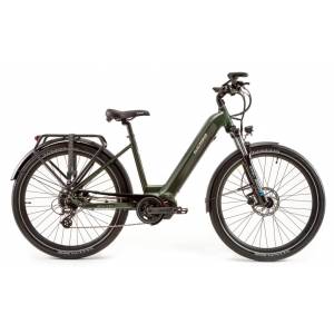 CICLO ELETTRICO DONNA 27,5 TELAIO 46 ALLUMINIO 8 VELOCITA' *VERDE SCURO METALLIZZATO* - WORLD DIMENSION Zoe