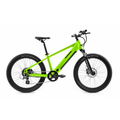 CICLO ELETTRICO MTB 24 TELAIO 35 ALLUMINIO 7 VELOCITA' *VERDE* - WORLD DIMENSION Flash